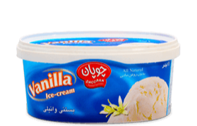 تصویر  بستنی وانیلی