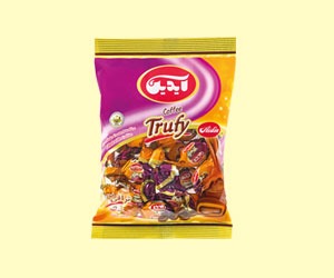 تصویر  Toffee filled with jam and chocolate coating