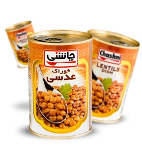تصویر  کنسرو خوراک عدسی