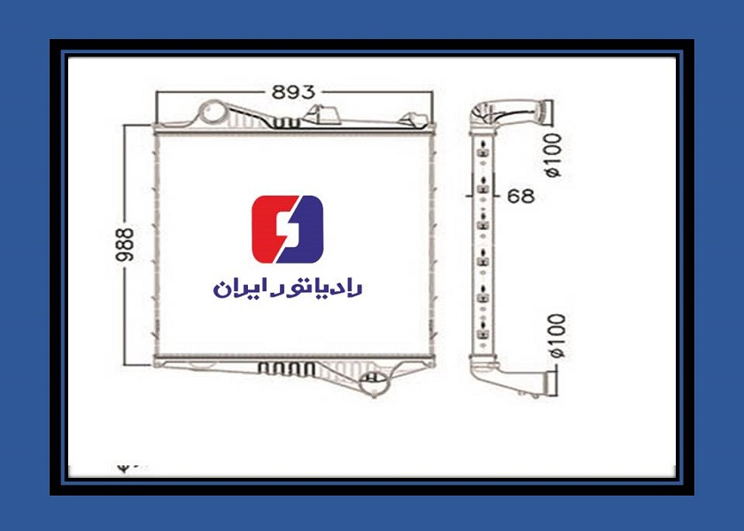 تصویر  رادیاتور اینتر کولر ولوو FH12