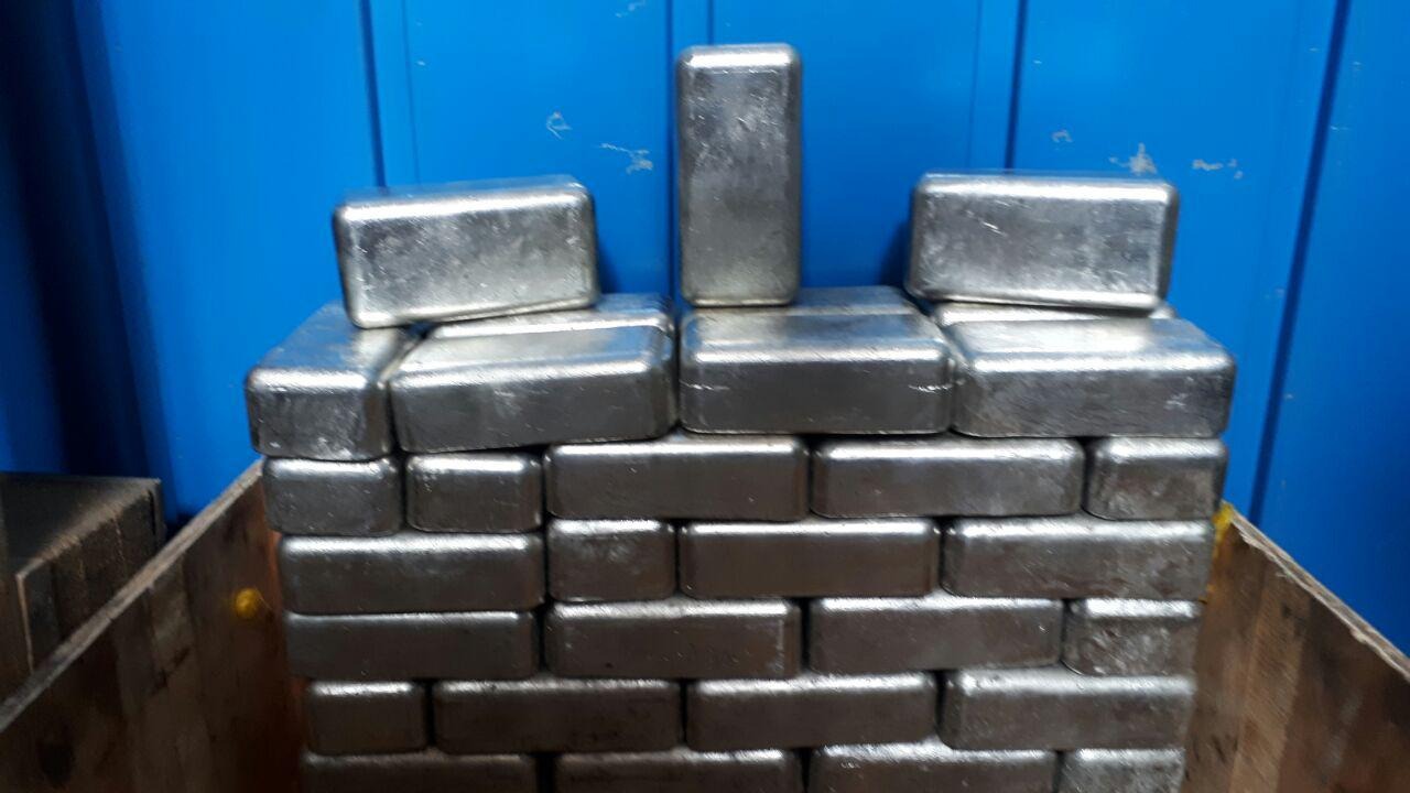 تصویر  شمش بابیت و بابیت ریزی