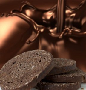 تصویر  نان سوخاری شکلاتی