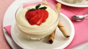 تصویر  پودینگ وانیلی
