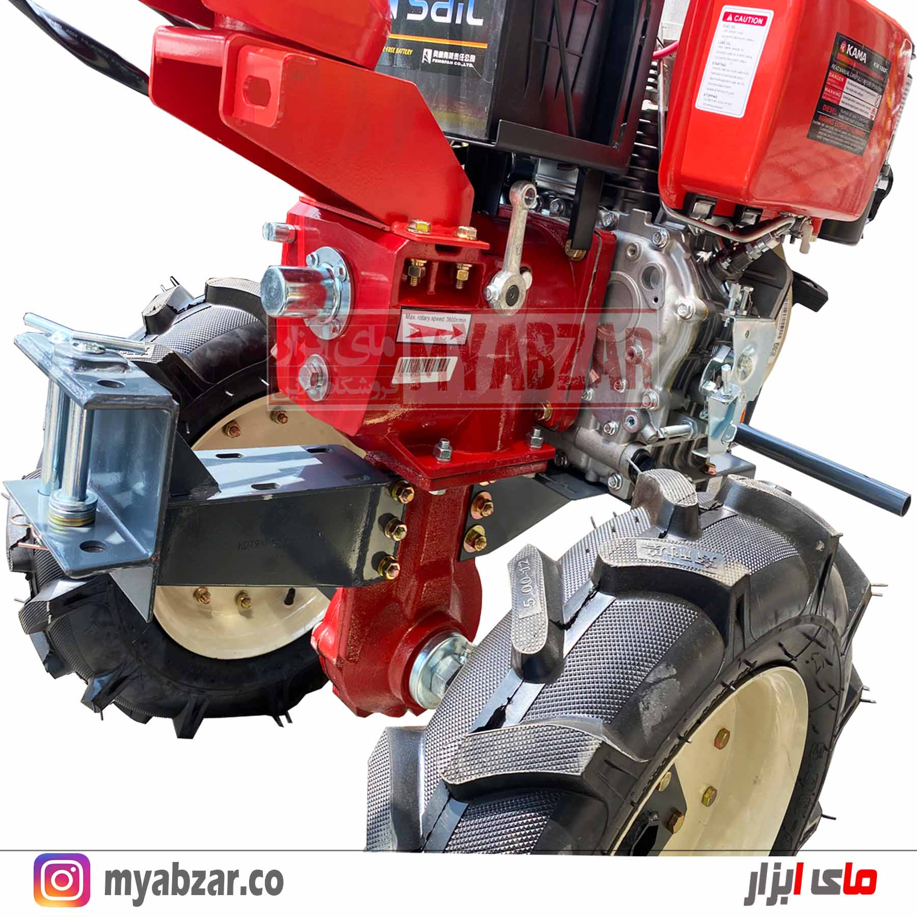 تصویر  تیلر کلتیواتور 12 اسب کاما کاما اورجینال