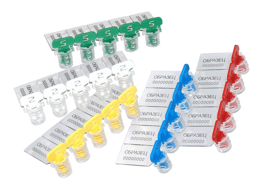 تصویر  Customized Twister meter seals Plastic Security Seals Metal Wire seal