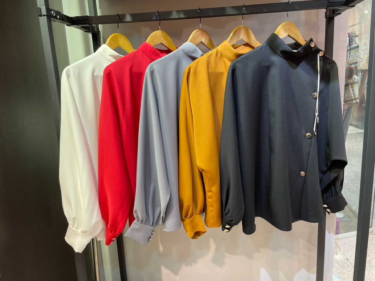 تصویر  شومیز یقه ایستاده