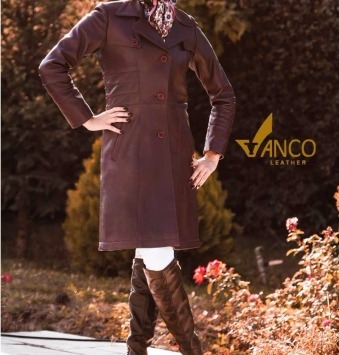 تصویر  پالتو چرمی زنانه ویدا