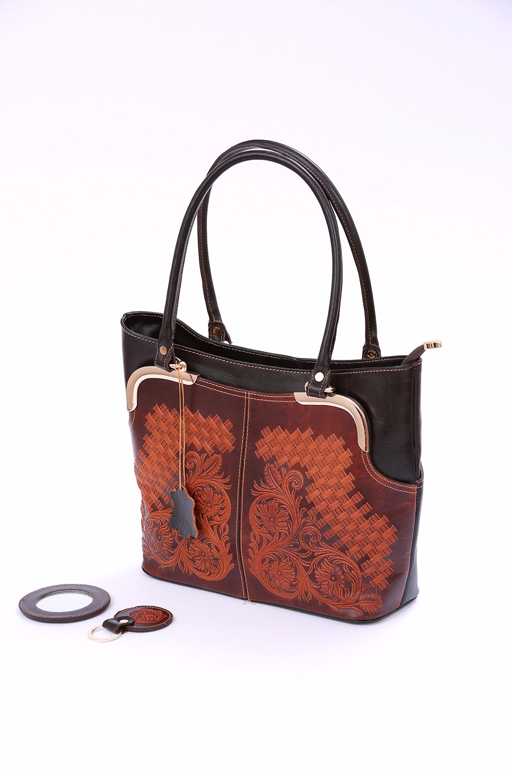 تصویر  کیف دوشی گل آیین