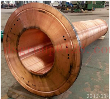 تصویر  Copper mould and crucible used in the ESR (Electro Slag Remelting)