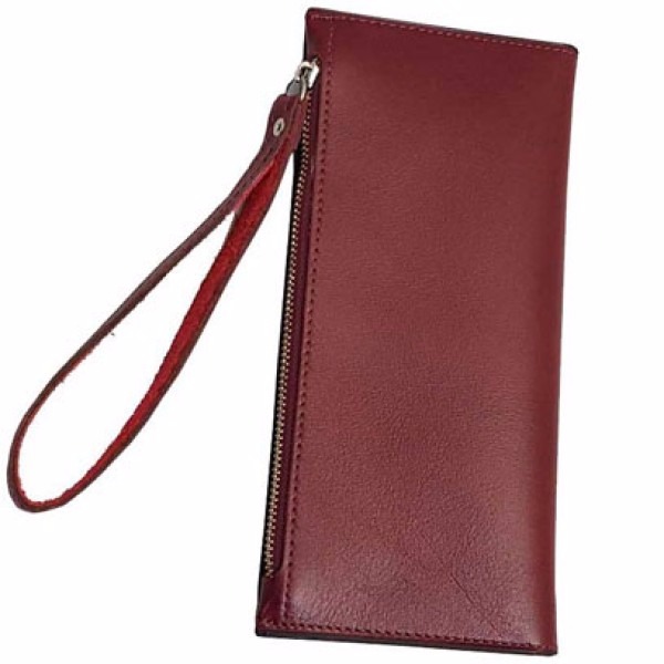 تصویر  کیف پول و موبایل چرمی آنیل مدل Sport-Red
