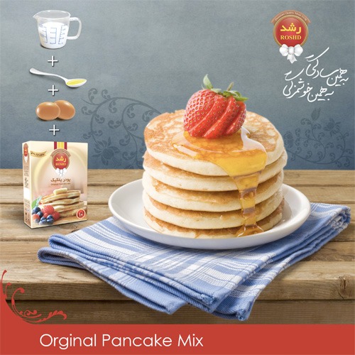 تصویر  پودر پنکیک وانیلی