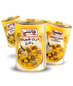 تصویر  ذرت شیرین با قارچ
