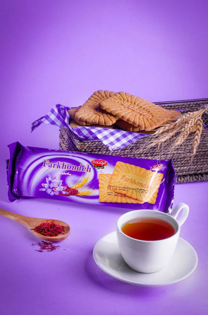 تصویر  بیسکویت 12۰ زعفرانی