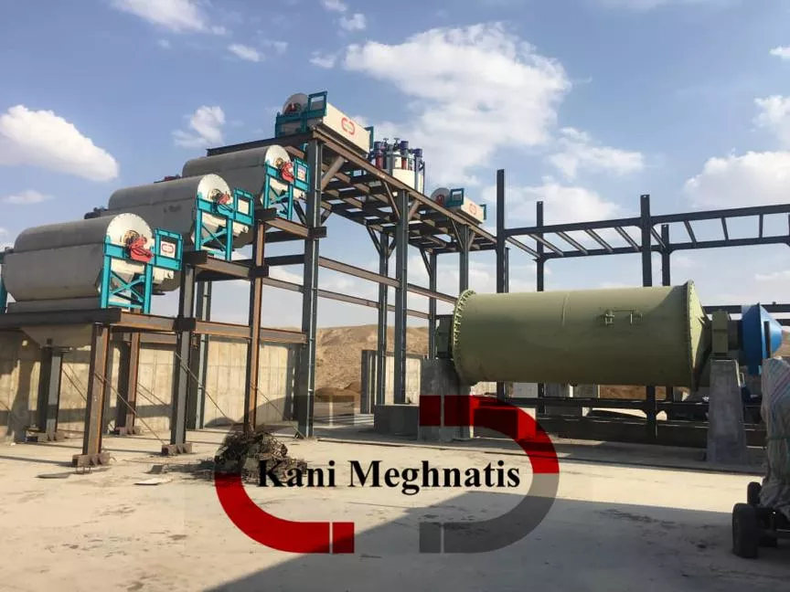 تصویر  خط پرعیارسازی سنگ آهن- درام سپراتور تر