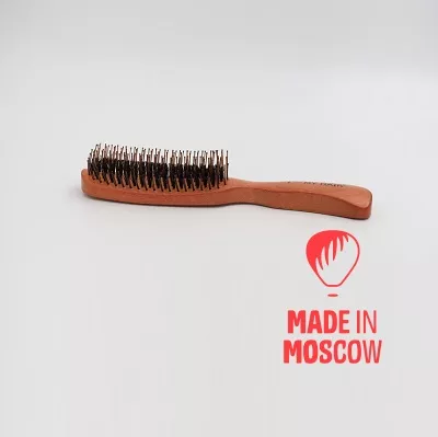 تصویر  برس موی چوبی "Shine Brush"، ILMH، + جعبه هدیه