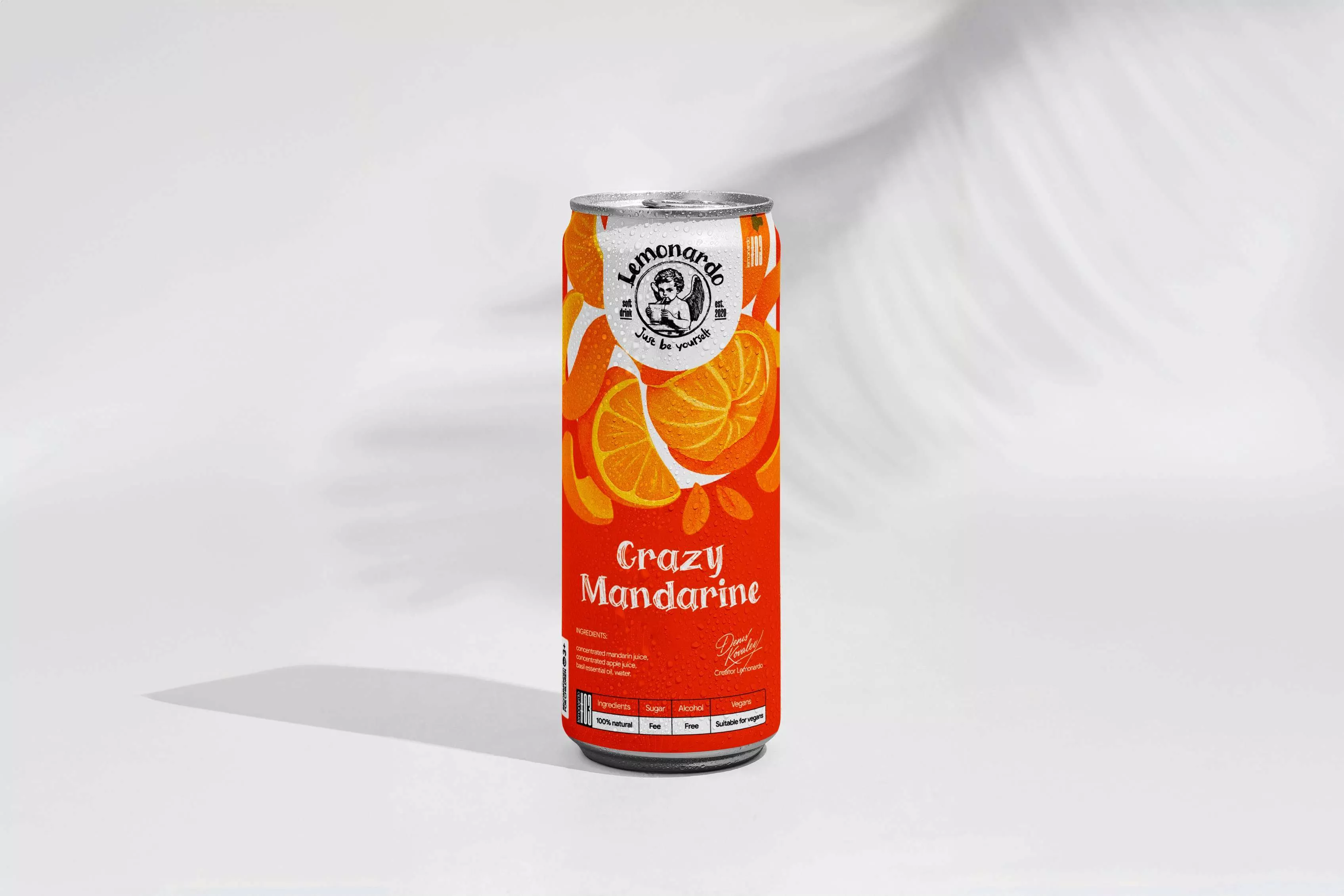 تصویر  لیموناد ماندارین با ریحان لموناردو Lemonardo Crazy Mandarine