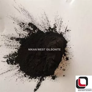تصویر  پودر گیلسونایت میکرونیزه، قطر 80 تا 400 میکرون و درصد خاکستر 0 تا 25 درصد
