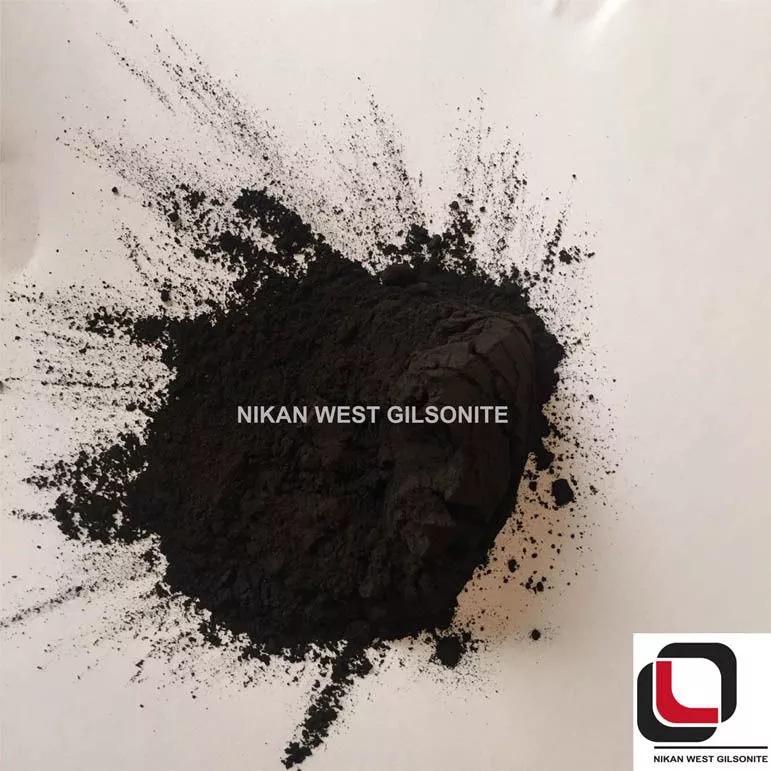 تصویر  گرانوله گیلسونایت با قطر 30 - 40 مش و خاکستر بین 0 تا 25 درصد